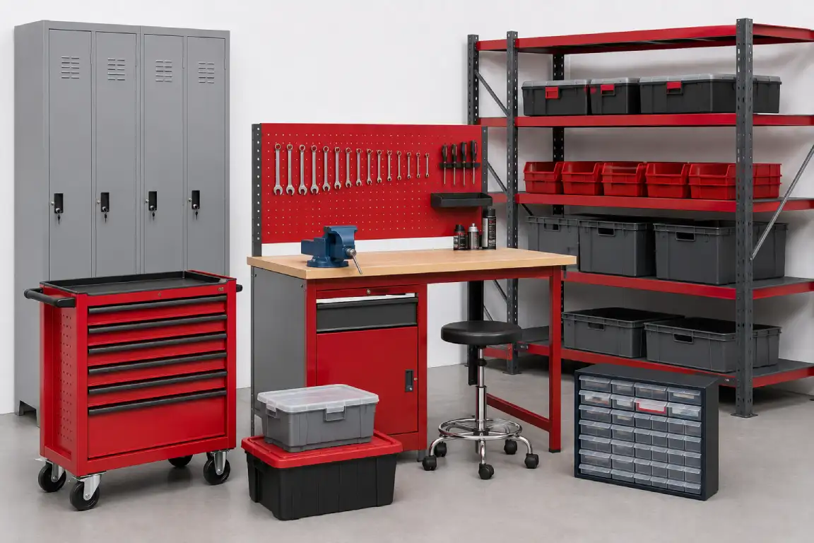 Mobiliario de taller y almacenamiento