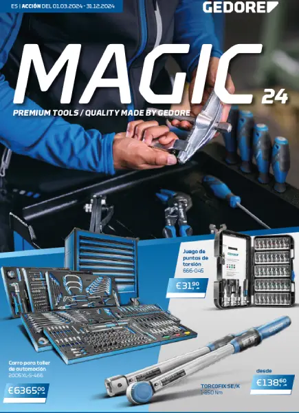 Gedore Magic 24: Promoción de herramientas de máxima calidad