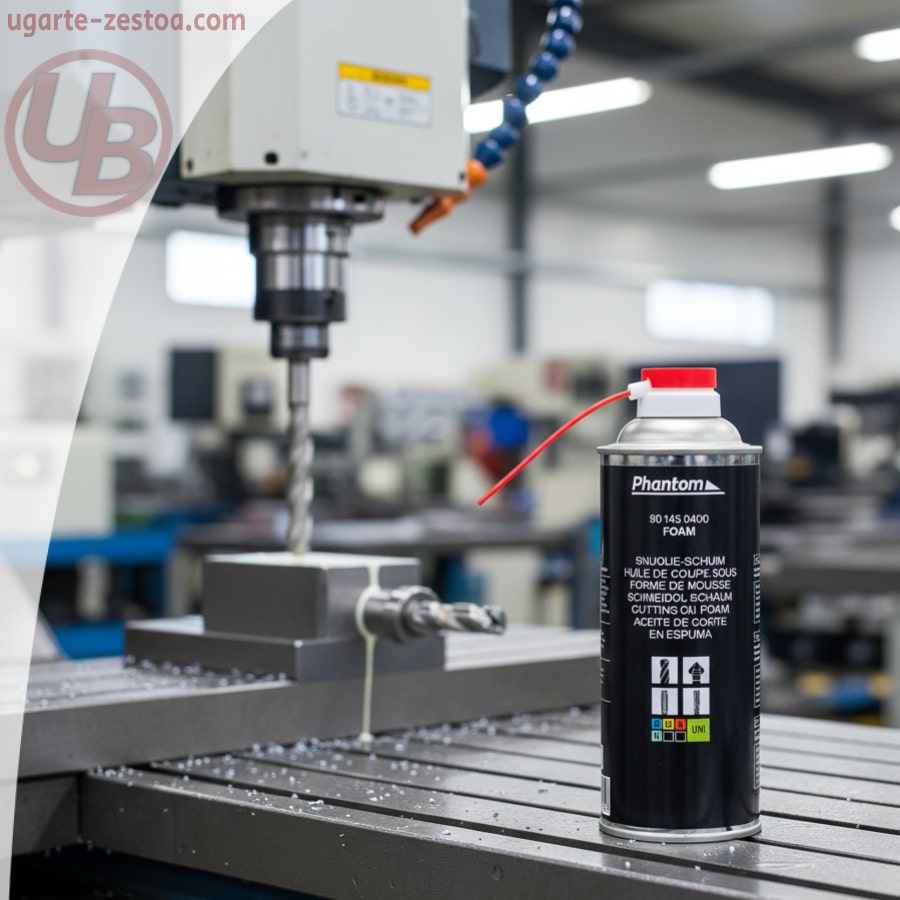 ACEITE DE CORTE UNIVERSAL EN ESPUMA. SIN CLORO. AZUFRE Y ACEITE MINERAL 12 X 400 ML UD. EMBALAJE 12