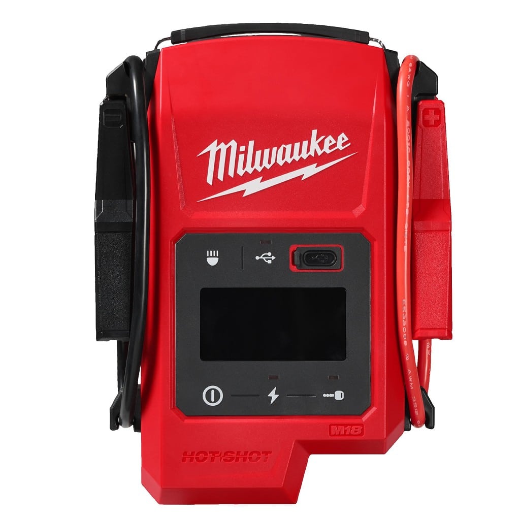 Arrancador de baterías Milwaukee M18 JS2000 profesional, un gran lanzamiento en 2026. / Milwaukee baterien abiarazlea M18 JS2000 profesionala, jaurtiketa bikaina 2026an.
