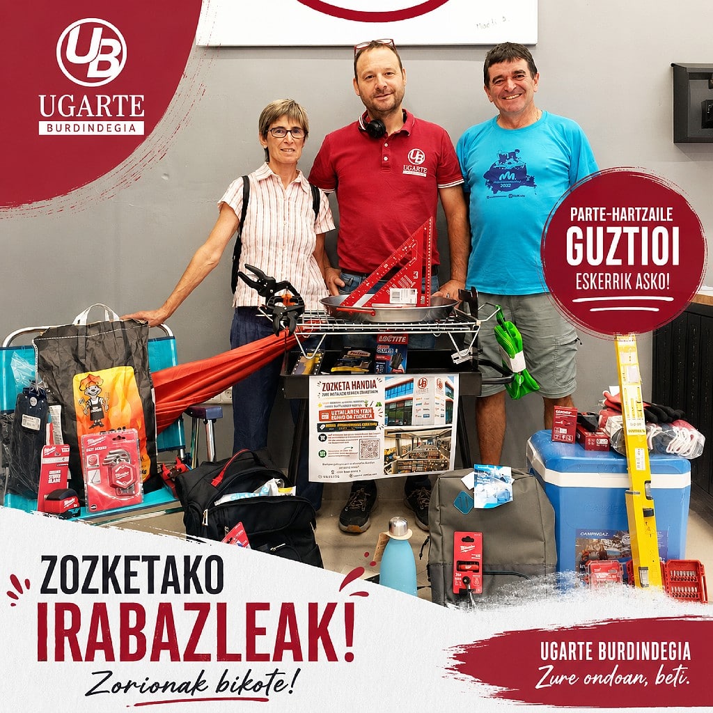 entrega de premio sorteo / zozketa saria ematea.
