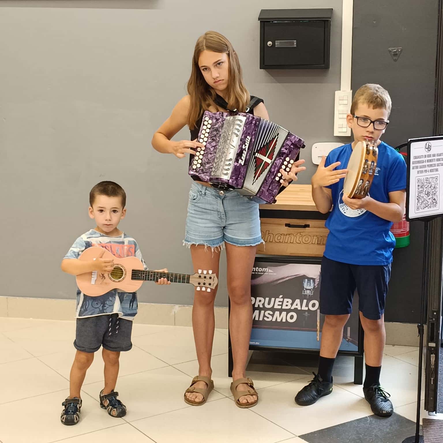 Música tradicional durante la inauguración